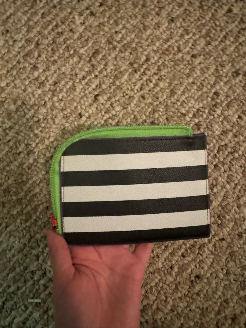 Sephora striped card case/ wallet
